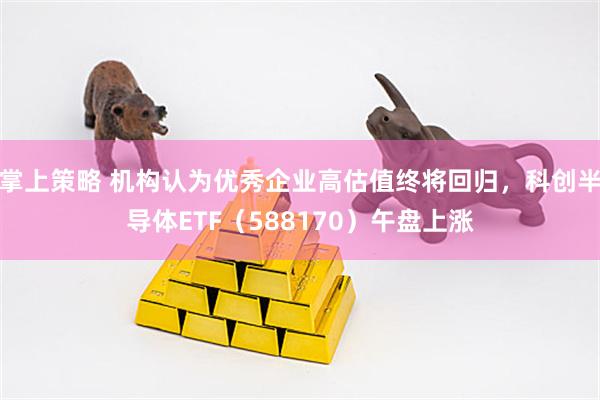 掌上策略 机构认为优秀企业高估值终将回归，科创半导体ETF（588170）午盘上涨